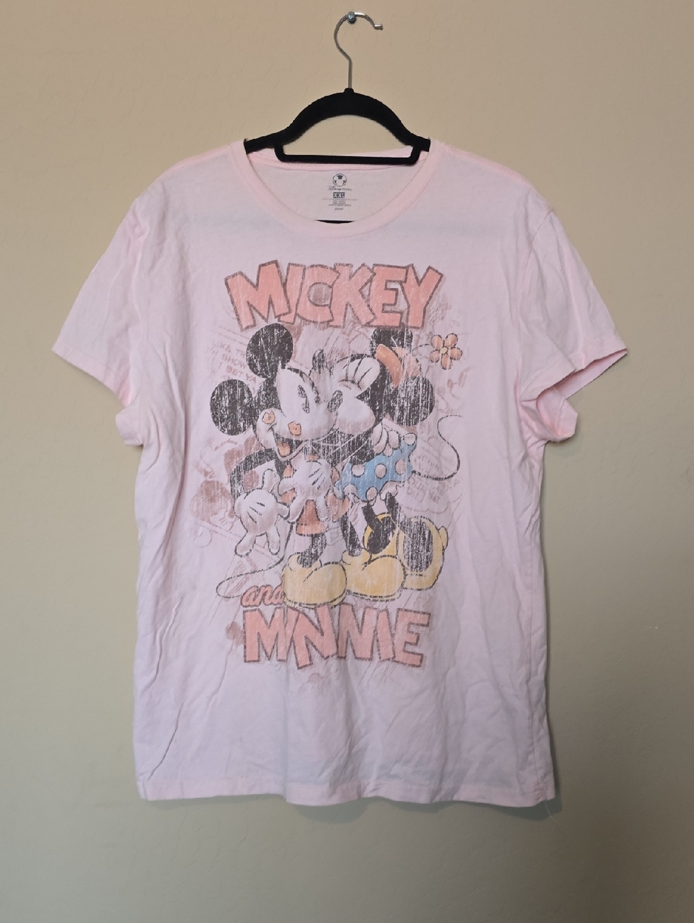 Disney Pink Mickey and Minnie Short Sleeve Tee